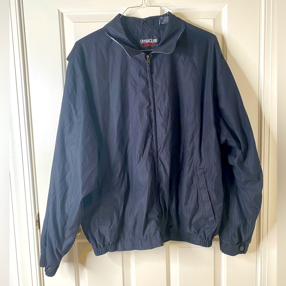 ultra club collection wind breaker jacket size XL black